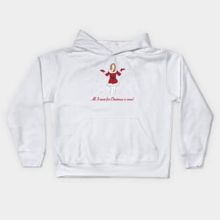 Mariah Carey All I Want For Christmas Is Snow Kids Hoodie
